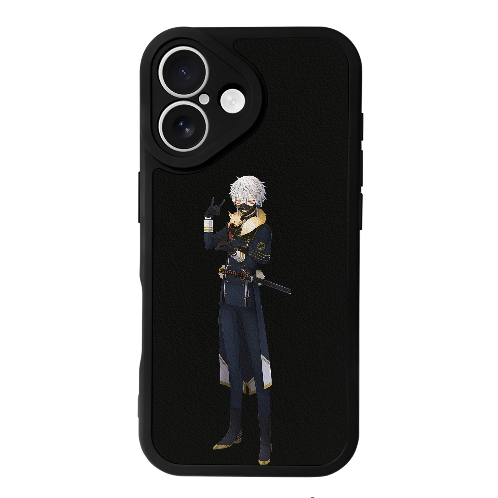 （画像用） 刀剣乱舞 Touken Ranbu 【iPhone 16シリーズ対応】シリコンスマホケース（レザー調） 材質：シリコン
